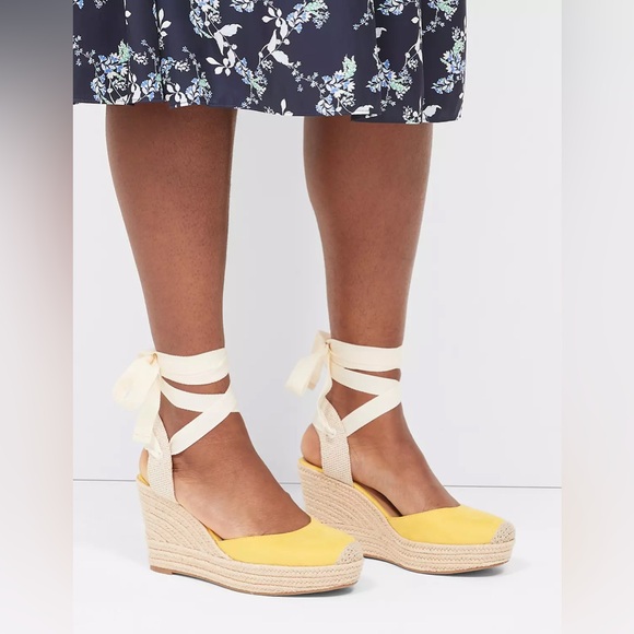 Lane Bryant Shoes - Lane Bryant espadrille lace up wedge size 10 wide